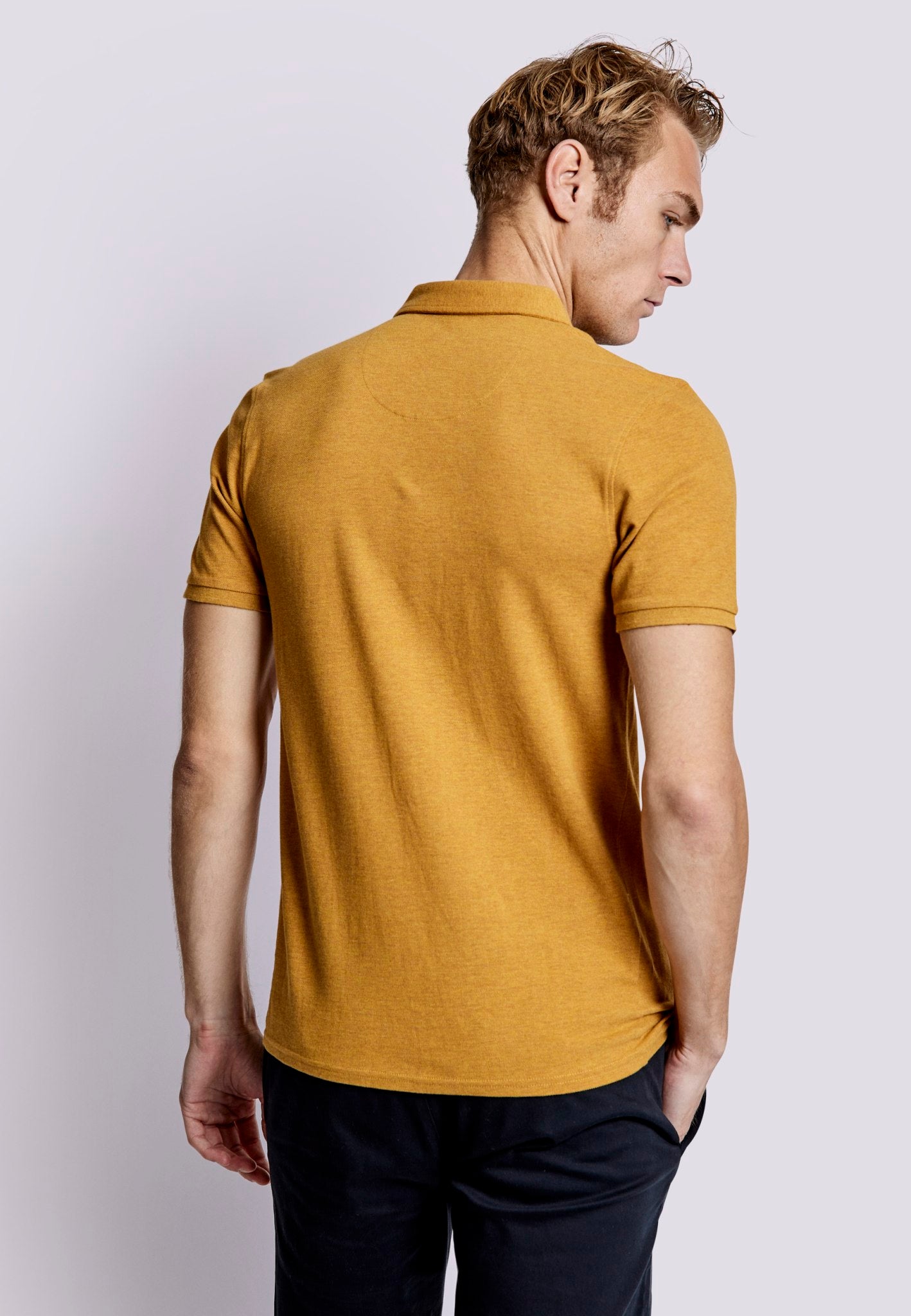 BS Monir Regular Fit Piké - Tan