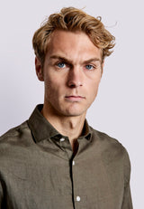 BS Sevilla Casual Slim Fit Skjorta - Army
