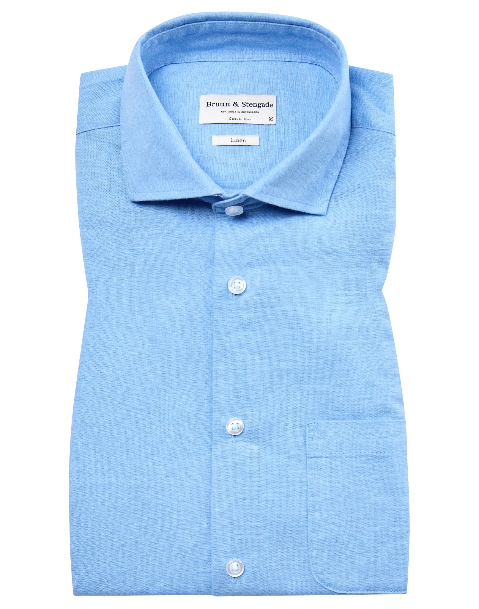 BS Ferrol Casual Slim Fit Skjorta - Ljusblå