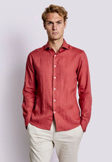BS Sevilla Casual Slim Fit Skjorta - Rust