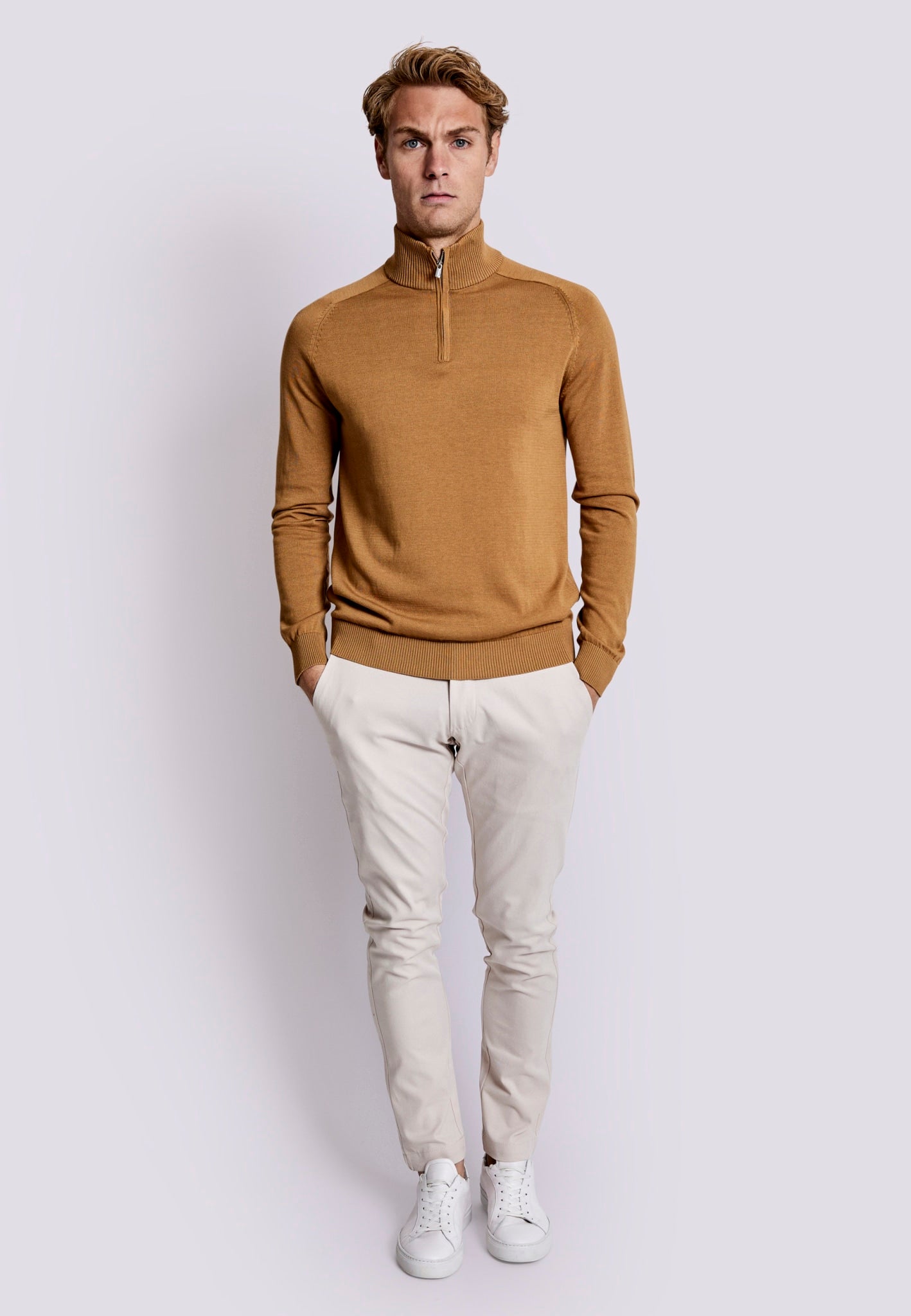 BS Hervey Regular Fit Sticka - Tan