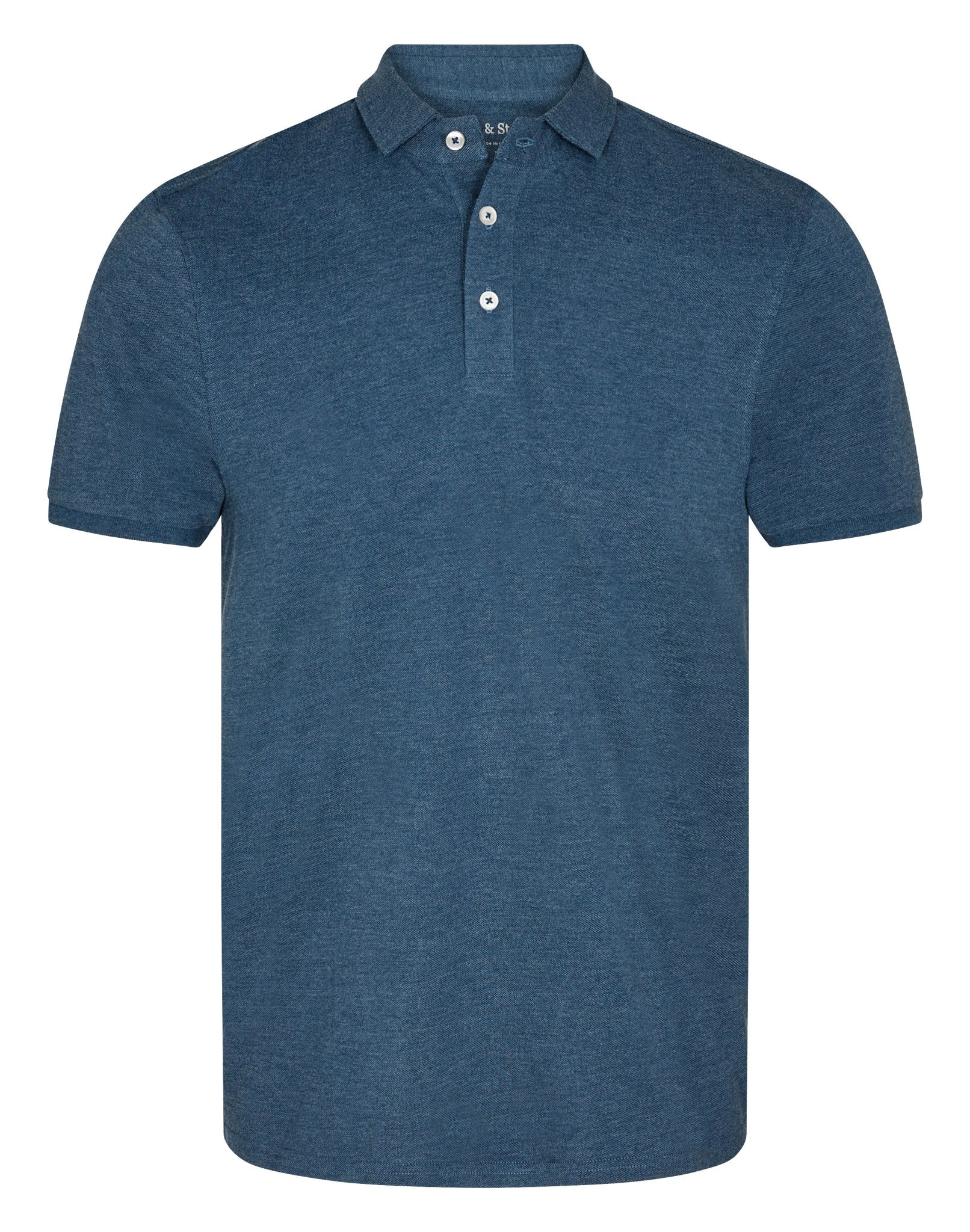 BS Monir Regular Fit Pikétröja - Ocean