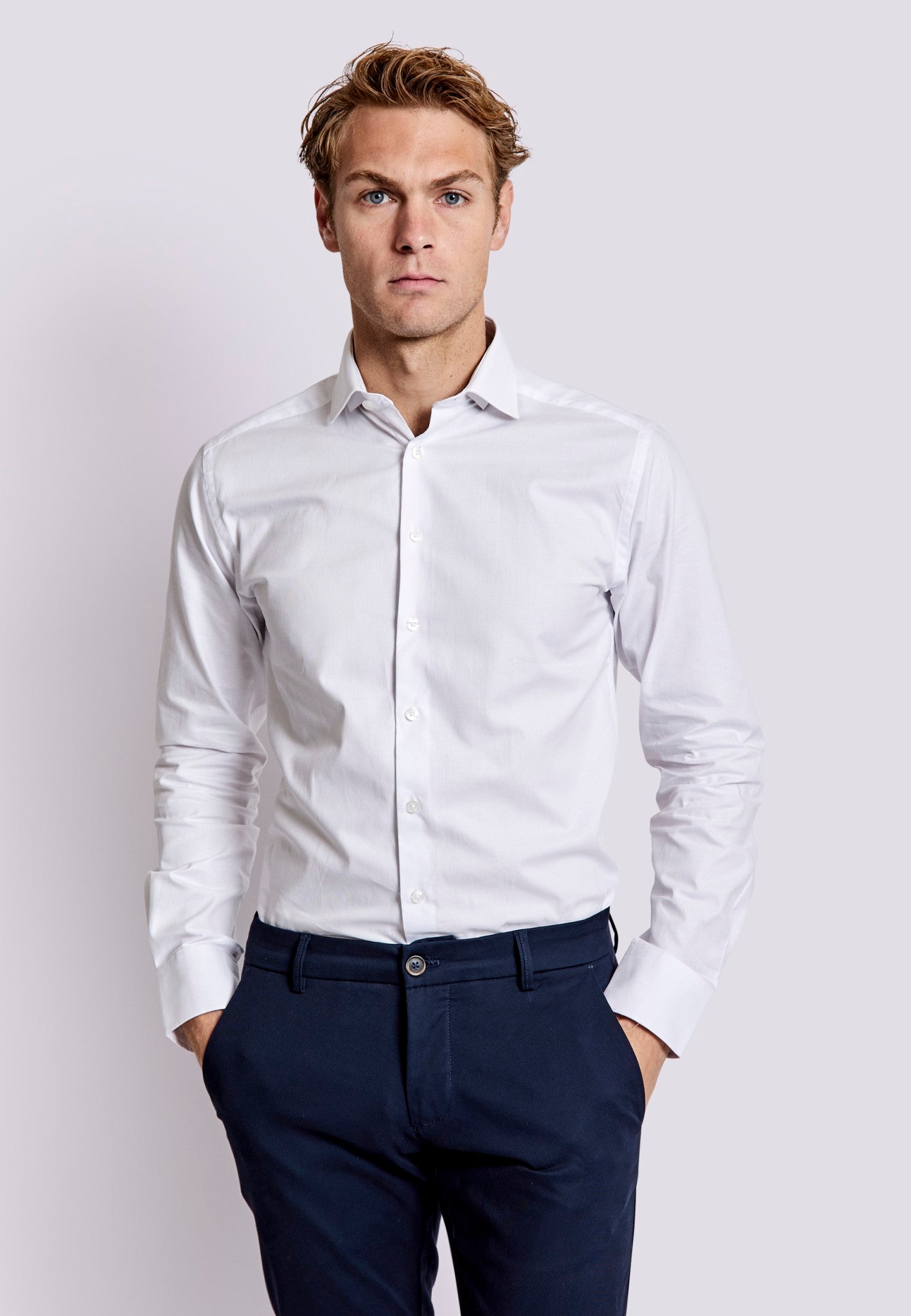 BS Percie Modern Fit Skjorta - White