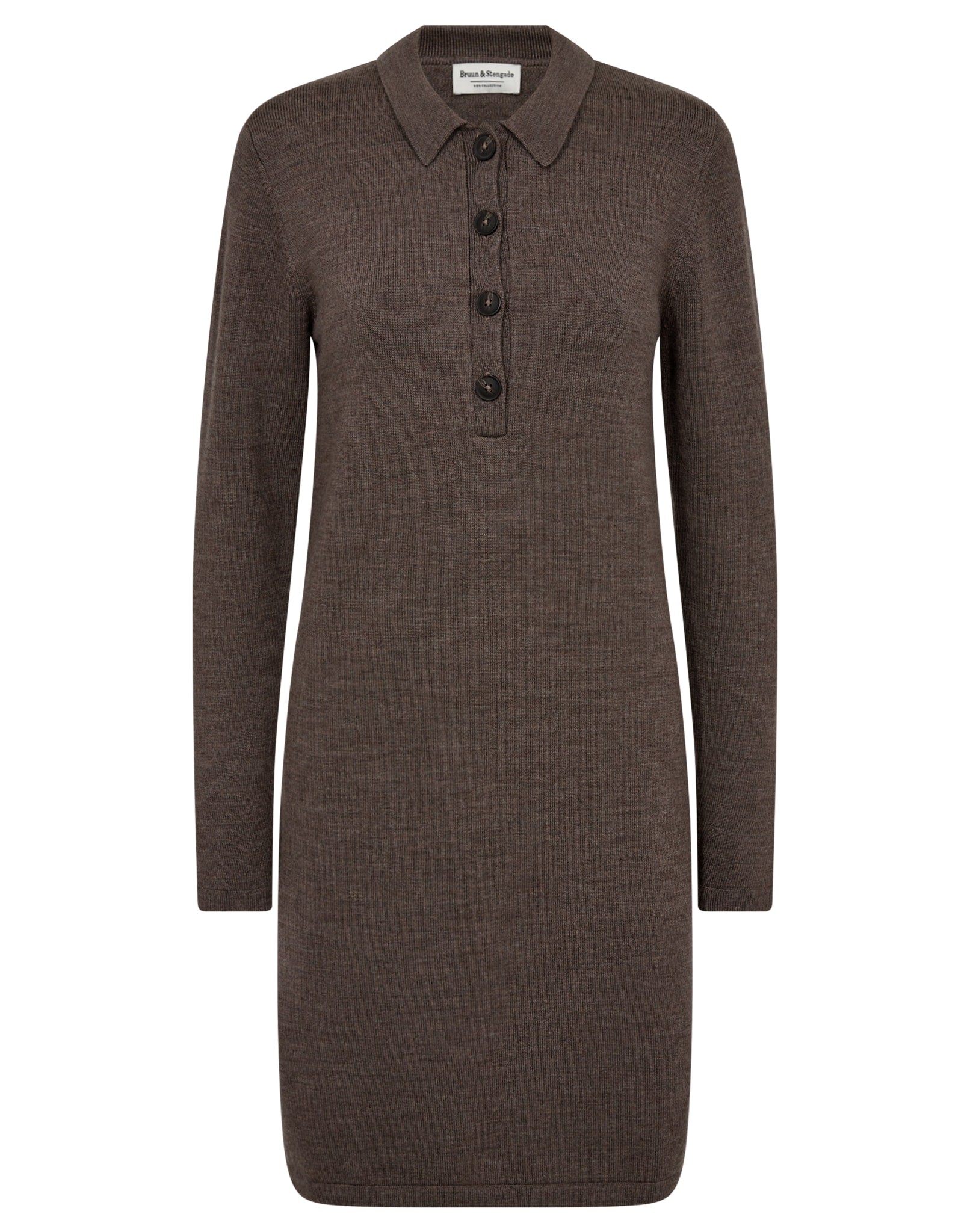 BS Rava Regular Fit Klänning - Dark Brown