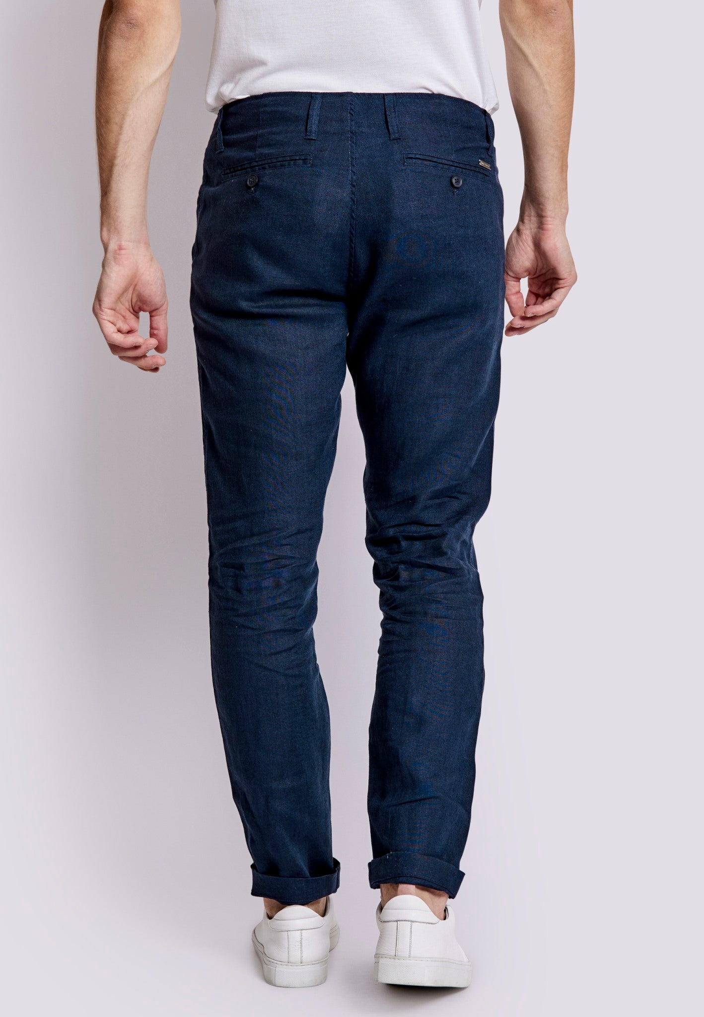 BS Enrique Slim Fit Chinos - Marinblå