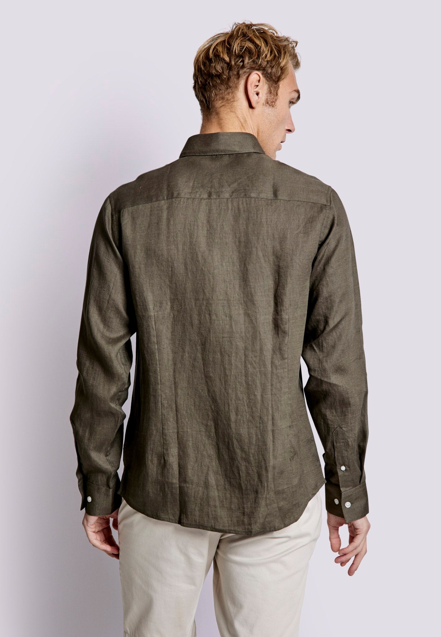 BS Sevilla Casual Slim Fit Skjorta - Army