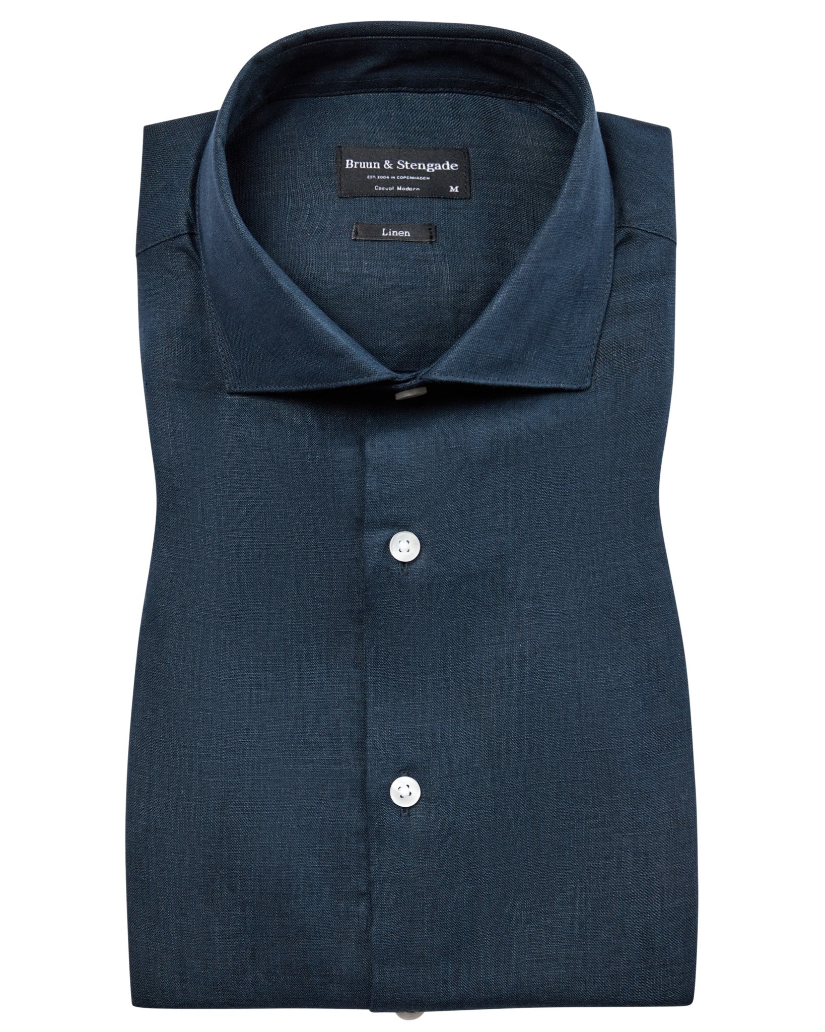 BS Bilbao Casual Modern Fit Skjorta - Marinblå