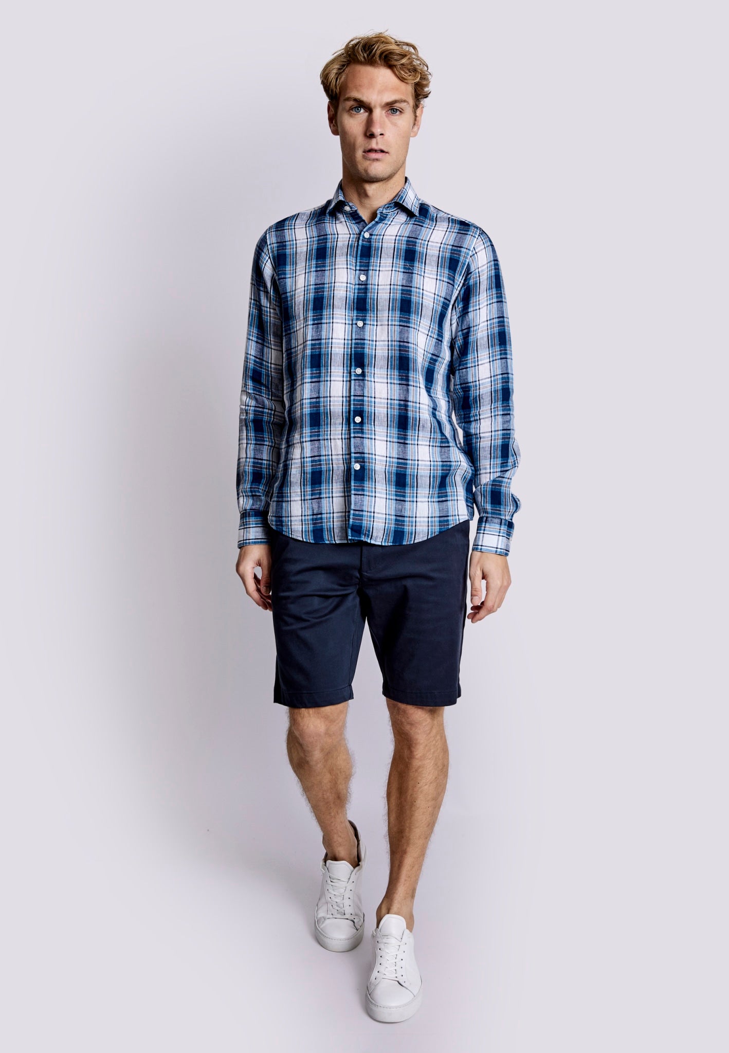 BS Getafe Casual Slim Fit Skjorta - Blå