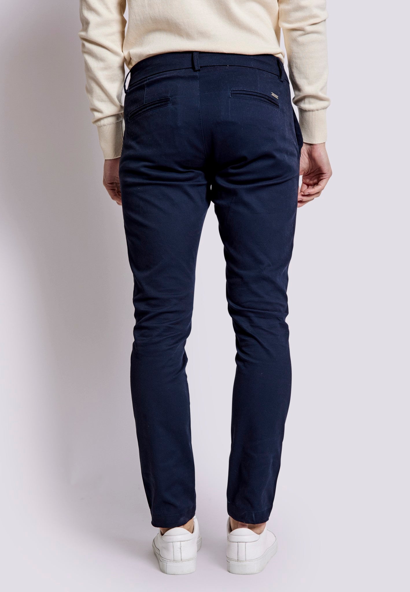 BS Andrik Slim Fit Chinos - Marinblå