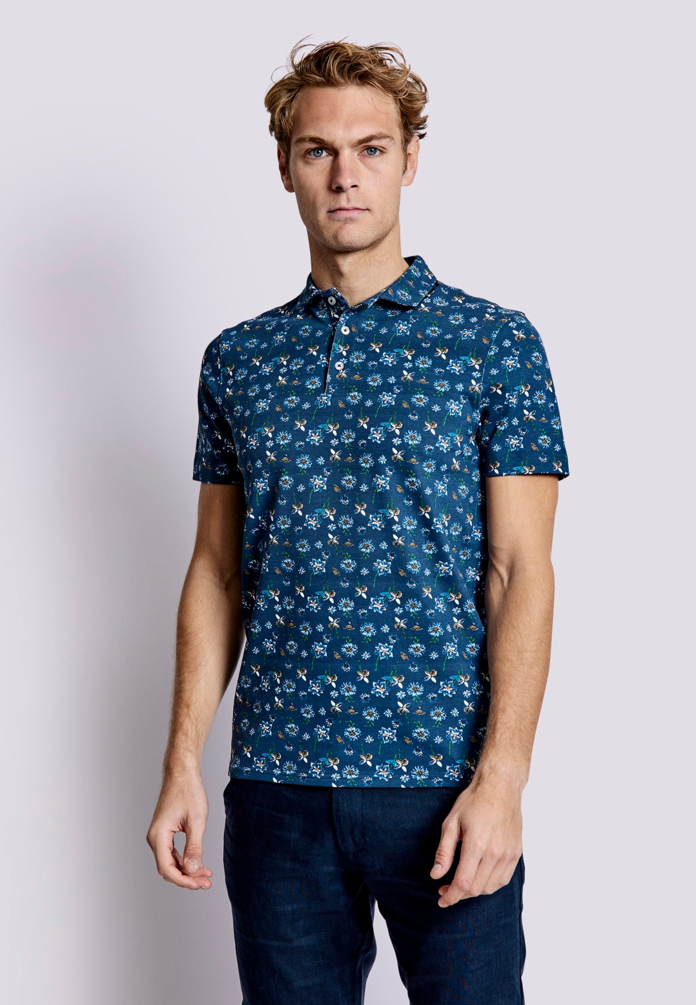 BS Rocky Regular Fit Piké - Navy