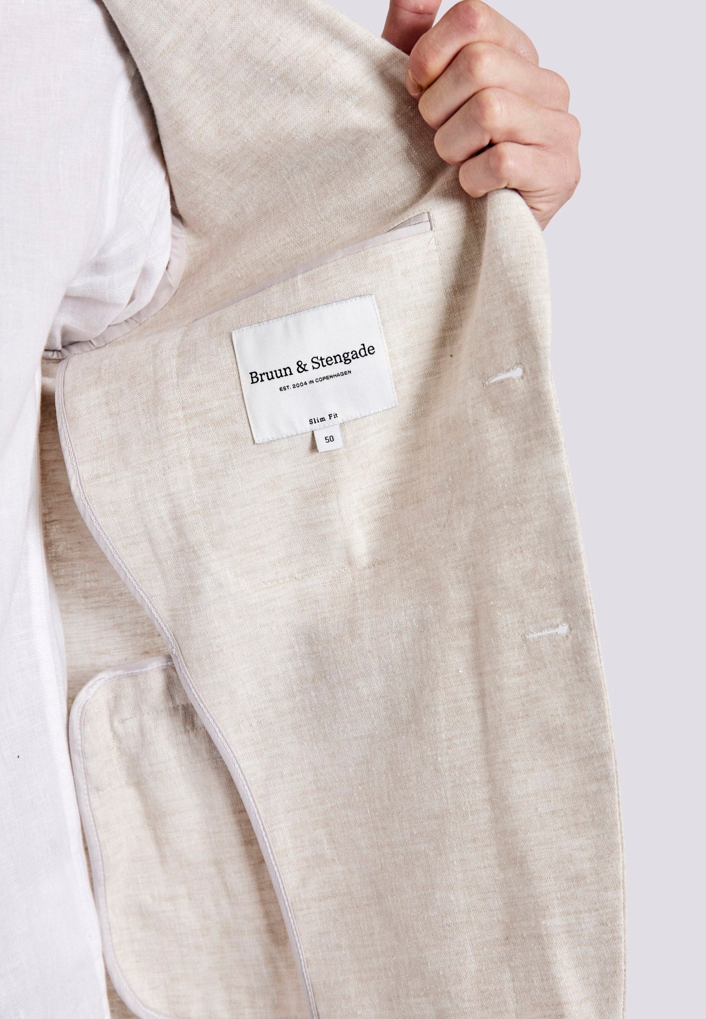 BS Prato Slim Fit Kavaj - Beige