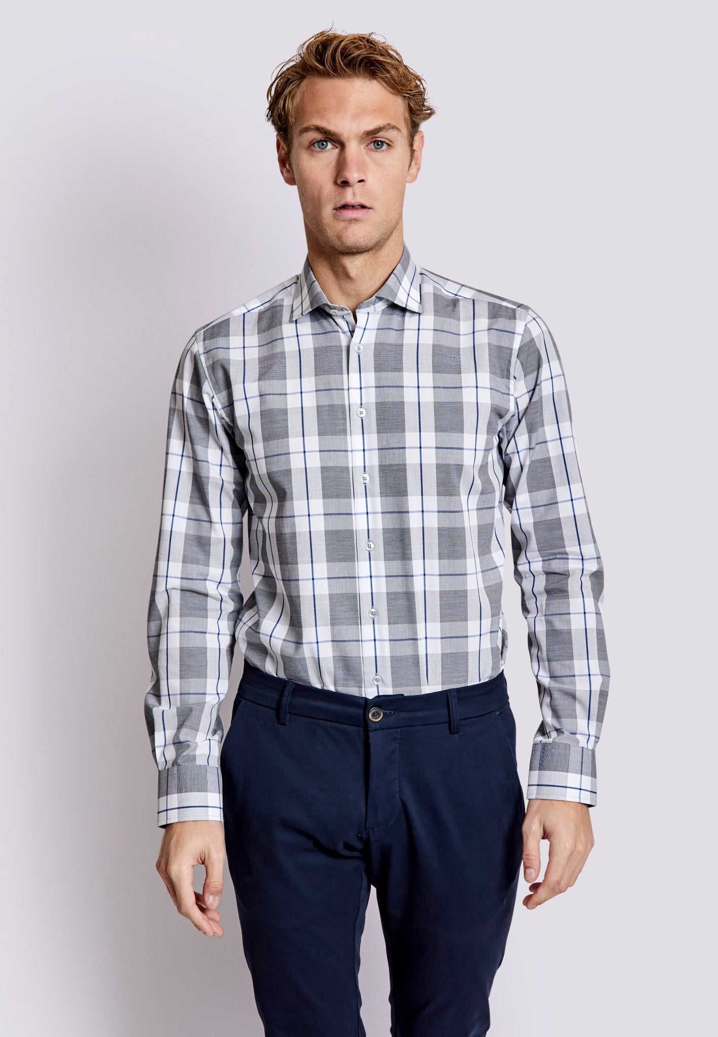BS Demie Slim Fit Skjorta - Grey