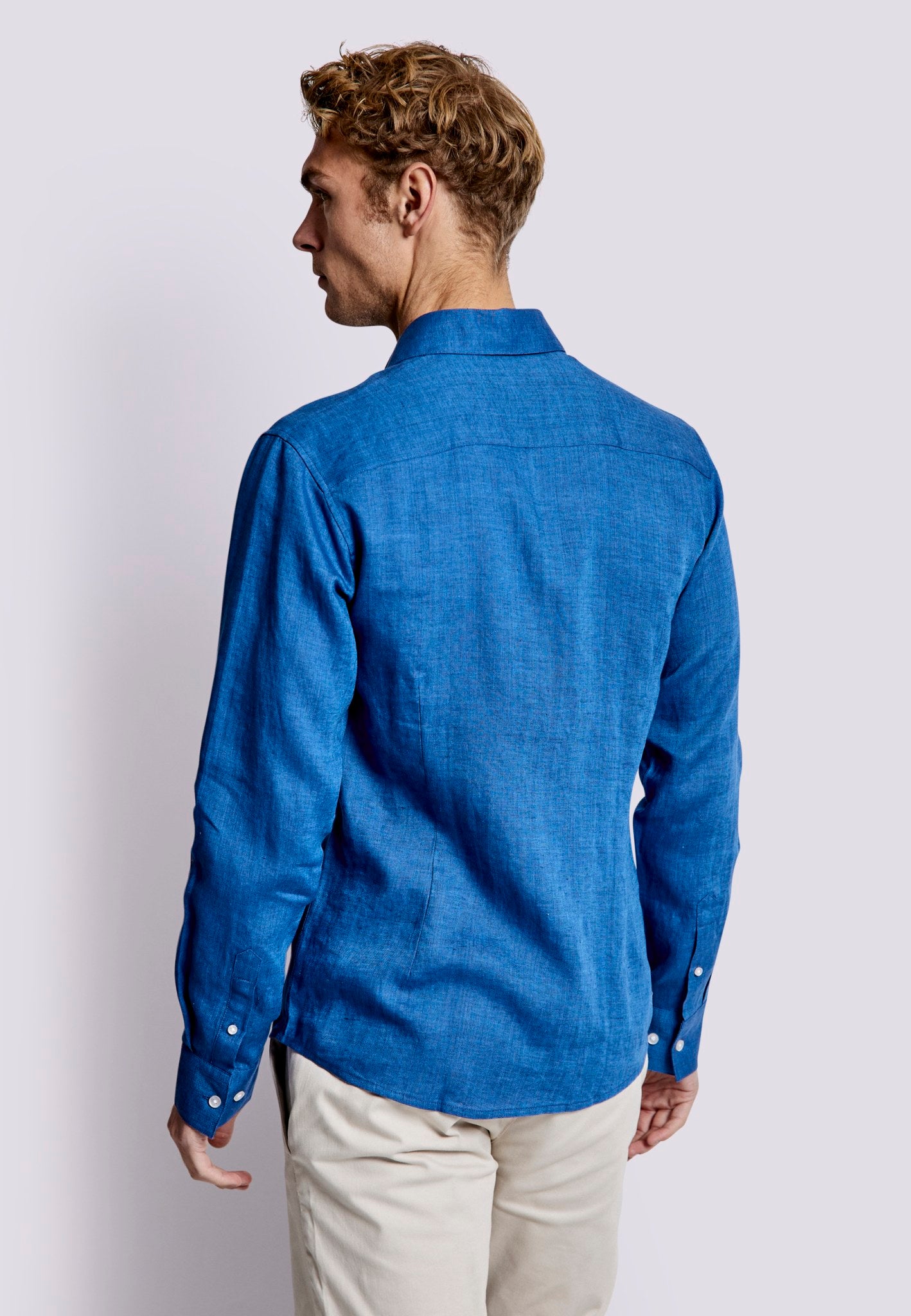 BS Sevilla Casual Slim Fit Skjorta - Blå