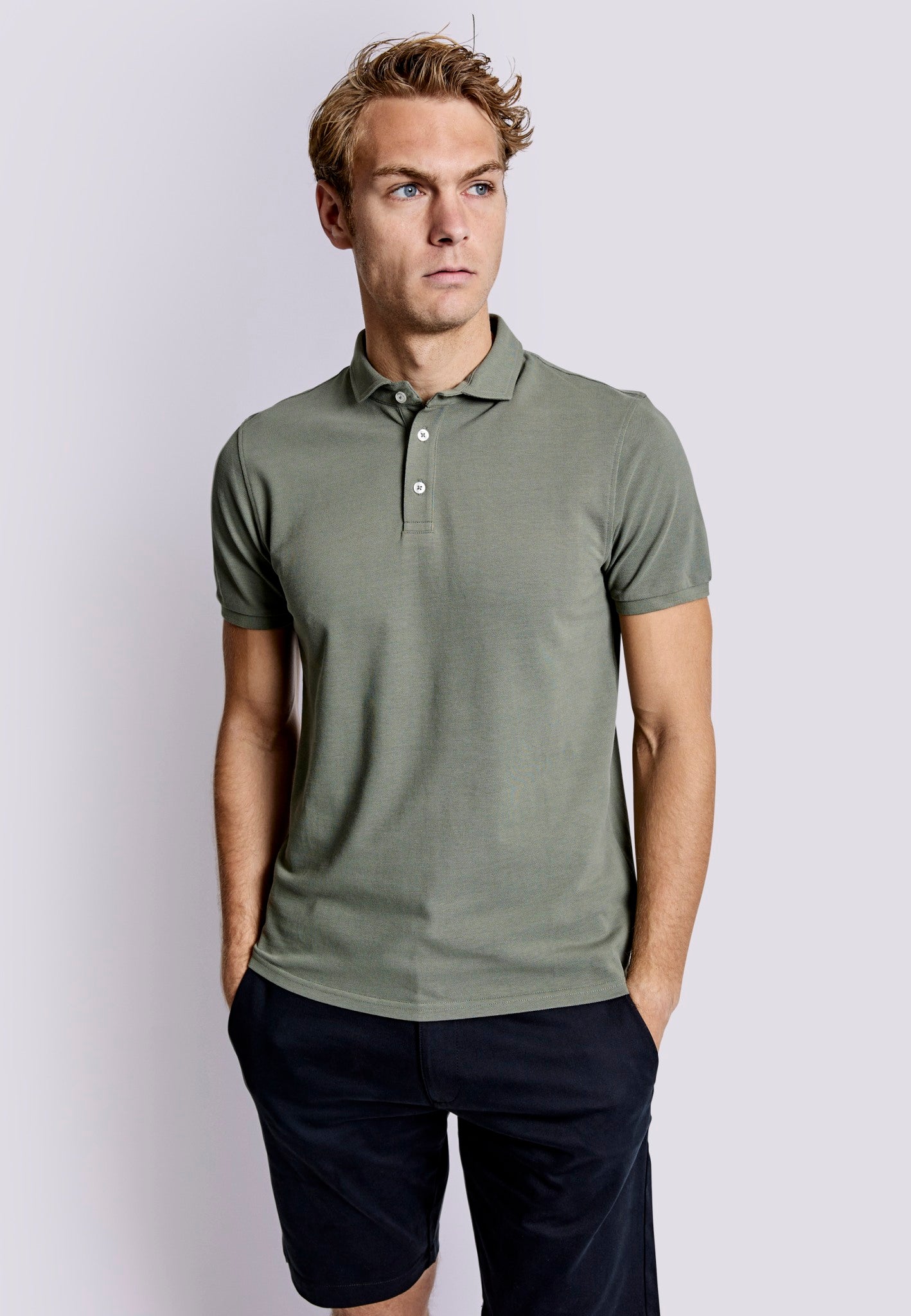 BS Monir Regular Fit Piké - Green