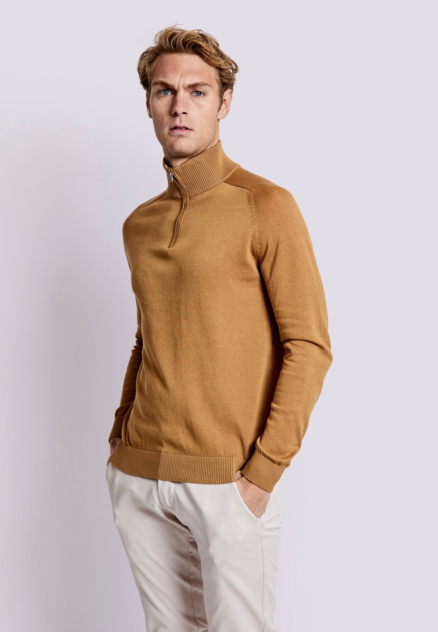 BS Hervey Regular Fit Sticka - Tan