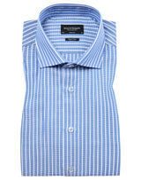 BS Fessor Modern Fit Skjorta - Blue/White