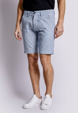 BS Isai Regular Fit Shorts - Navy/White