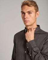 BS Sainz Casual Slim Fit Skjorta - Charcoal