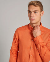 BS Sainz Casual Slim Fit Skjorta - Orange