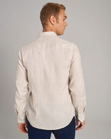 BS Sainz Casual Slim Fit Skjorta - Sand
