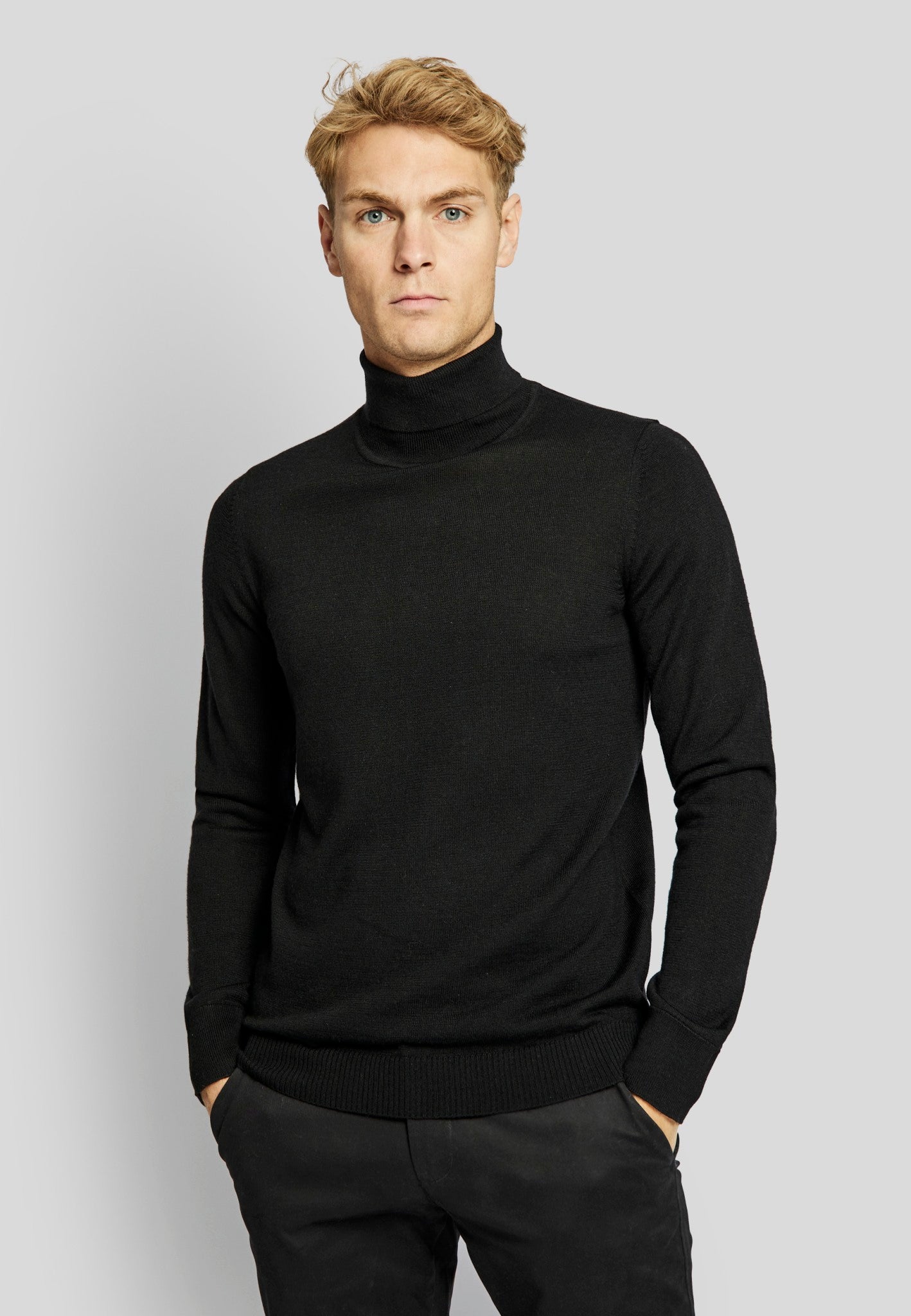 BS Saturn regular fit Stickad tröja - Black