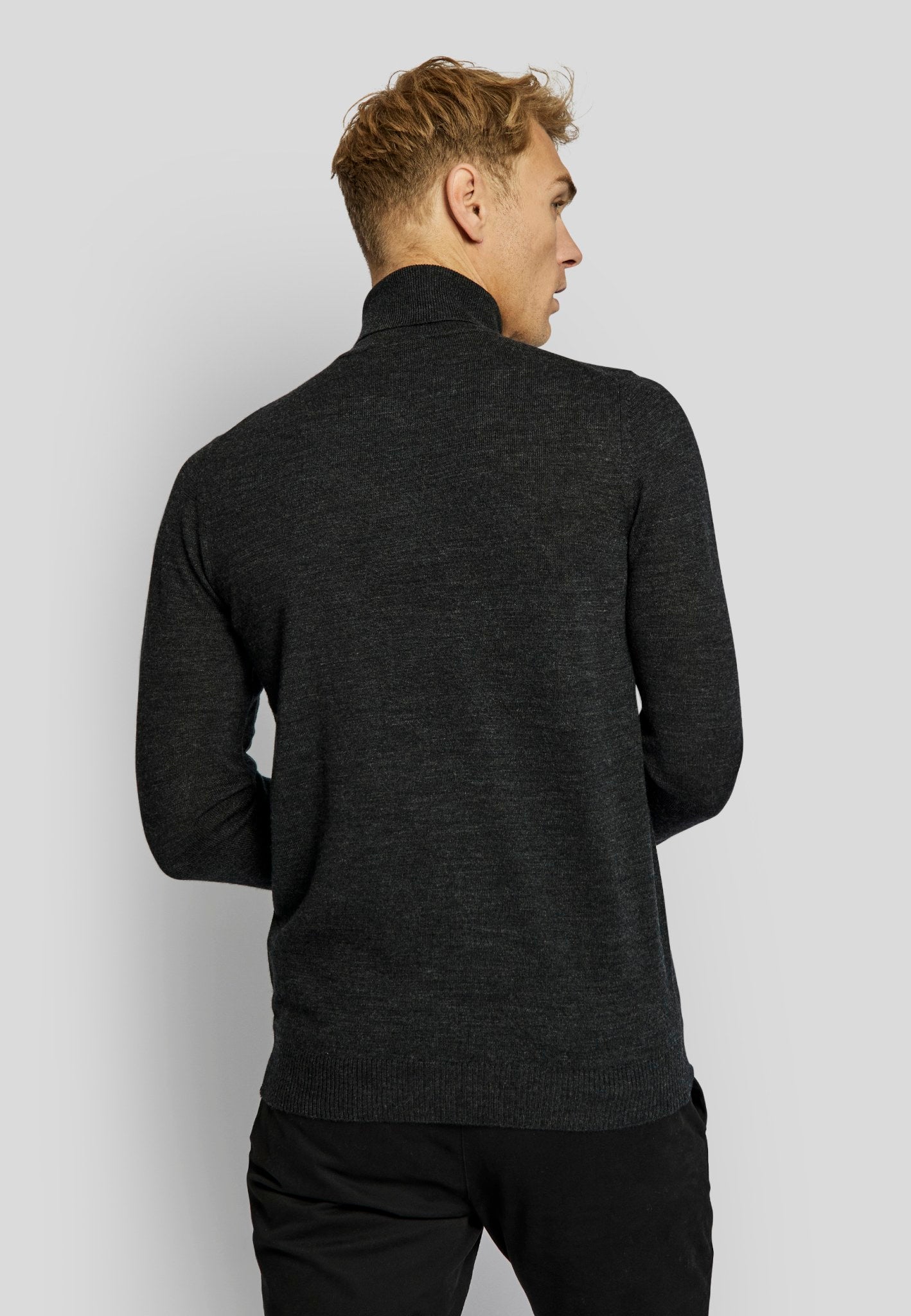 BS Saturn regular fit Stickad tröja - Charcoal