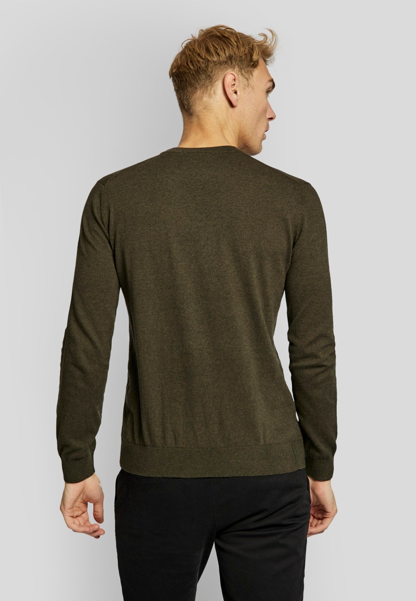 BS Milas regular fit Strikk - Green