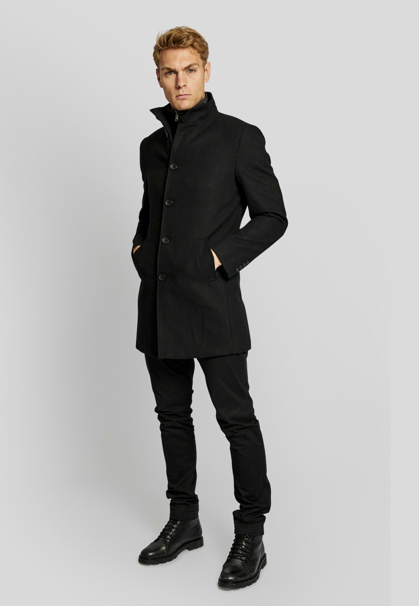 BS Ontario slim fit Kappa - Black