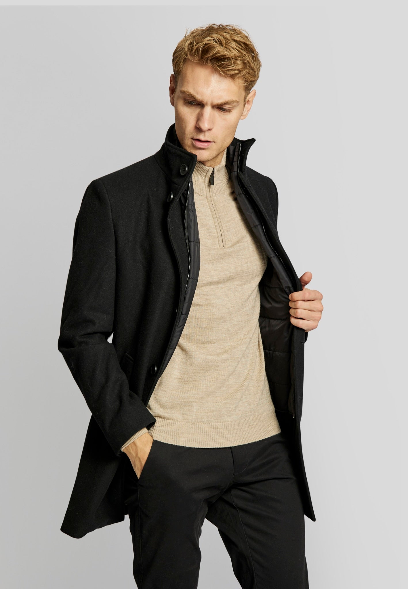 BS Ontario slim fit Kappa - Black