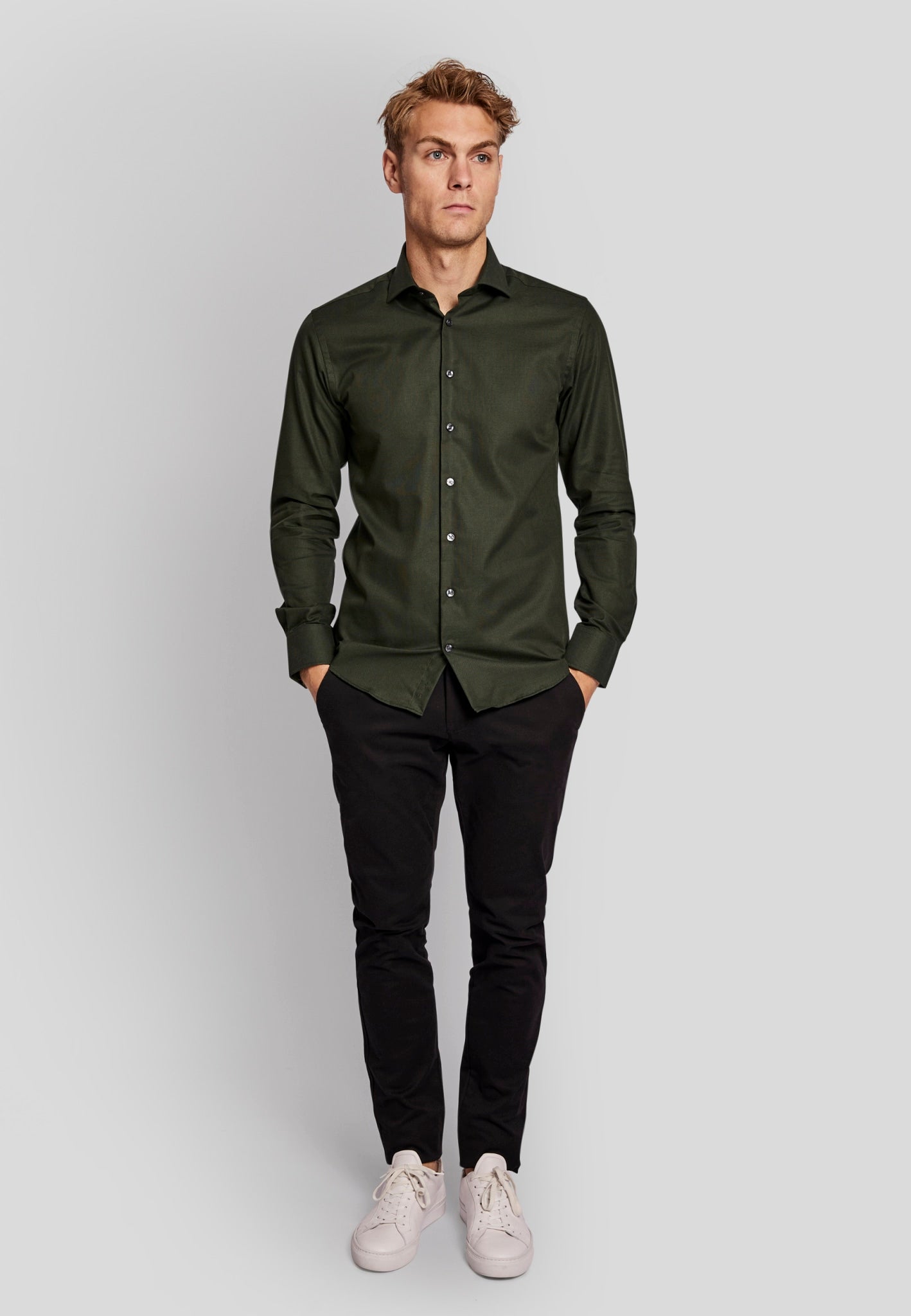 BS Hanna slim fit Skjorta - Green