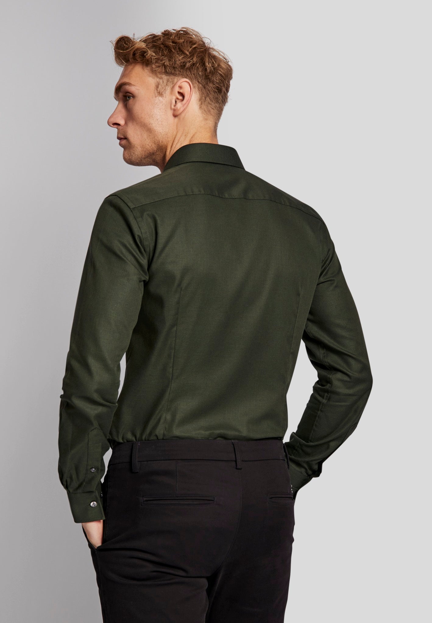 BS Hanna slim fit Skjorta - Green
