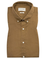 BS Sainz Casual Slim Fit Skjorta - Ochre