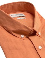 BS Sainz Casual Slim Fit Skjorta - Orange