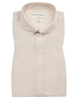 BS Sainz Casual Slim Fit Skjorta - Sand