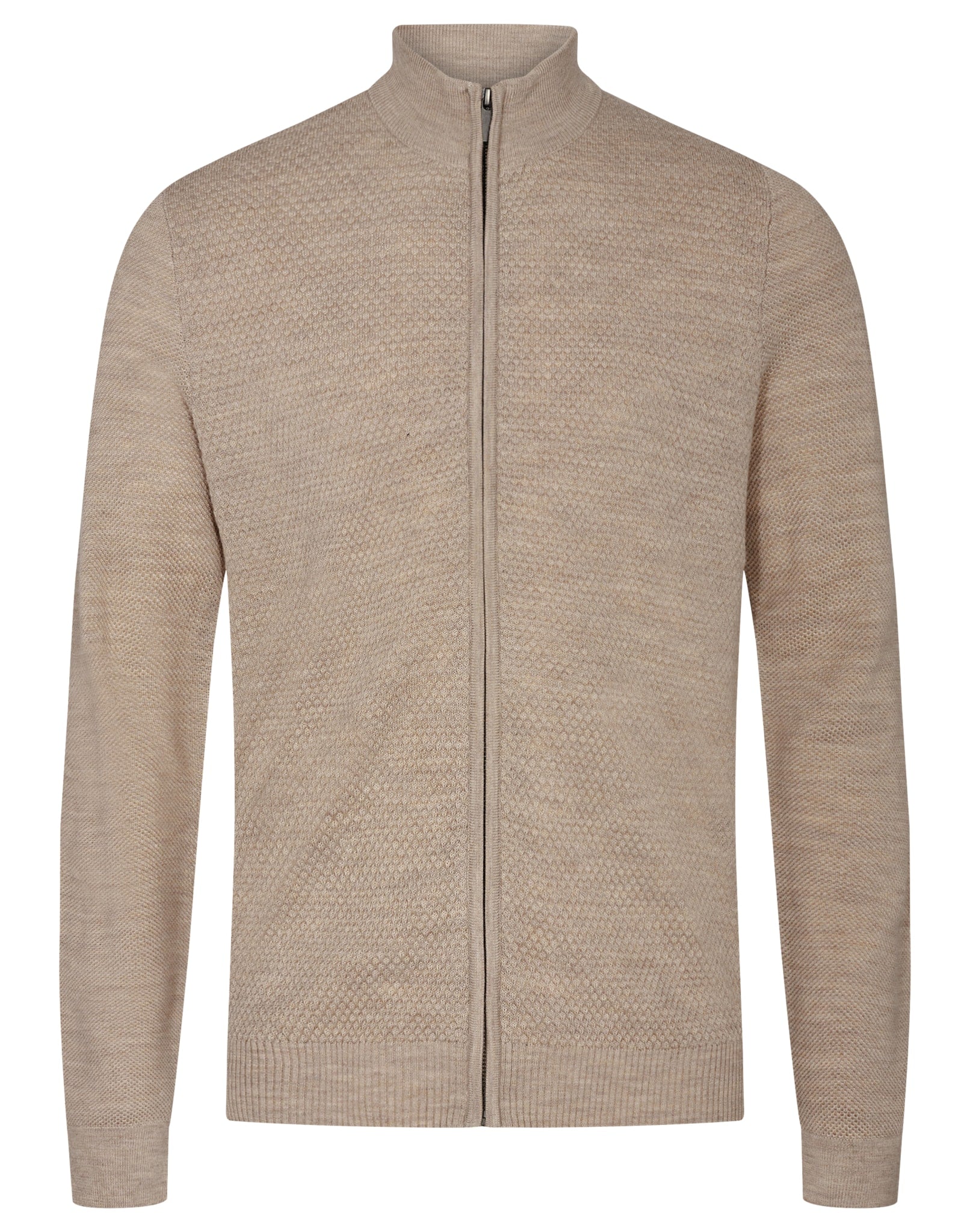 BS Conrad regular fit Stickad tröja - Sand
