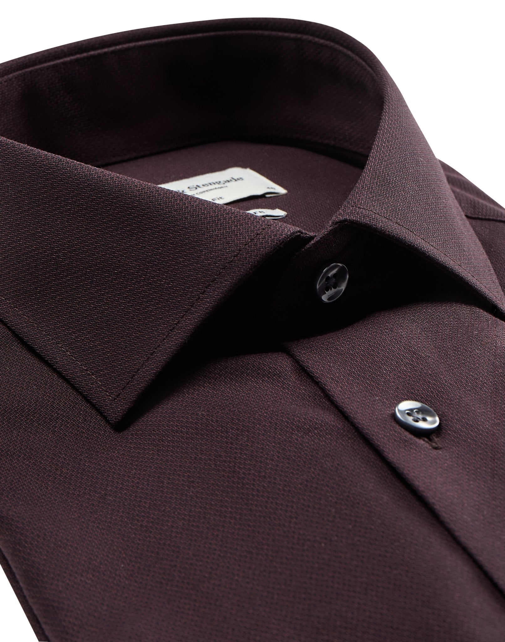 BS Denham slim fit Skjorta - Bordeaux