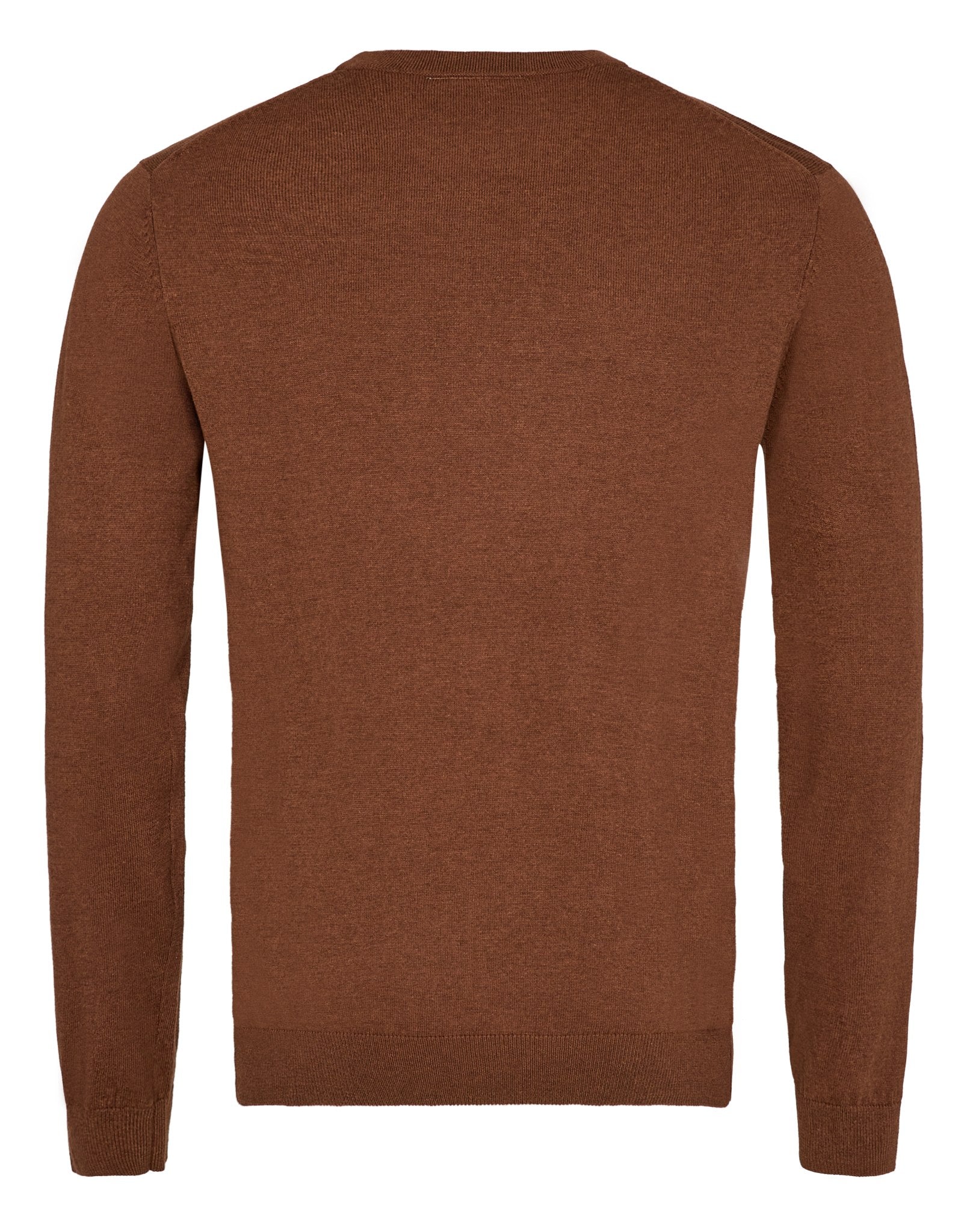 BS Milas regular fit Stickad tröja - Tobacco