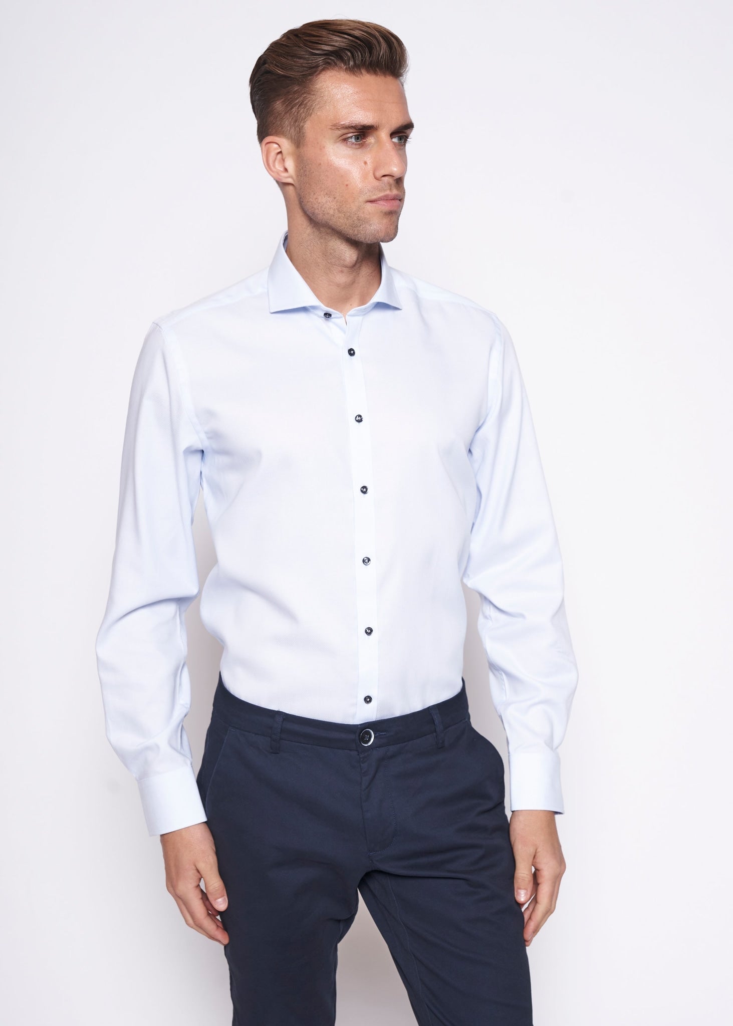 BS Fer Modern Fit Skjorta Ljusblå - Ljusblå