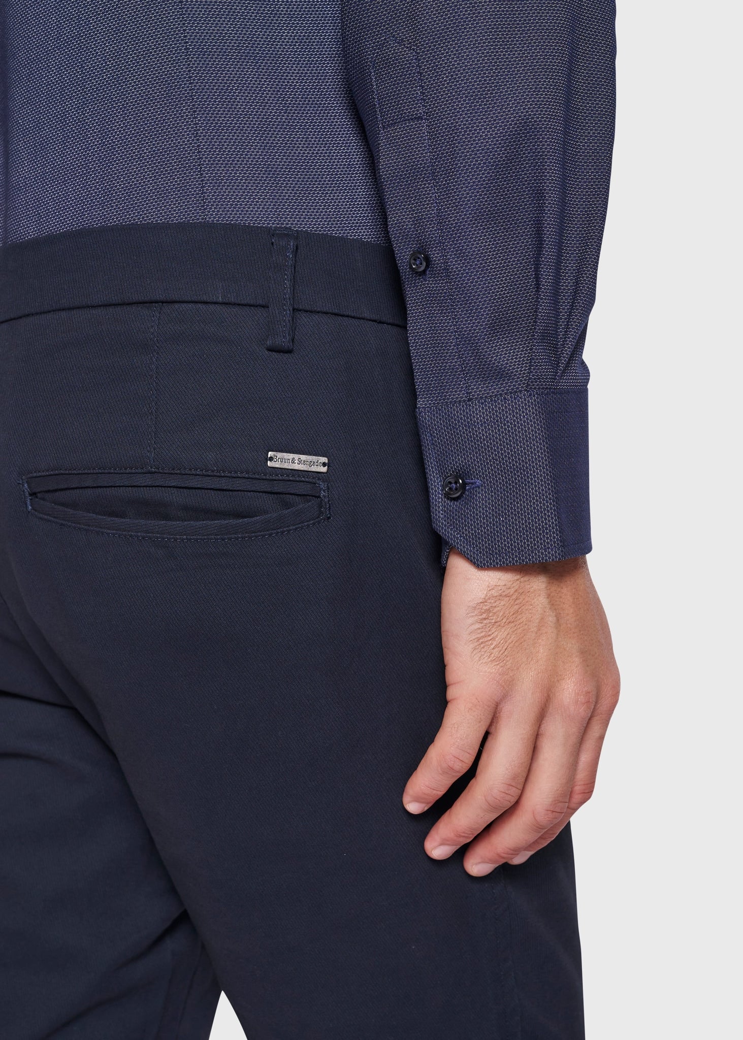 BS Matteo Modern Fit Skjorta Navy - Navy