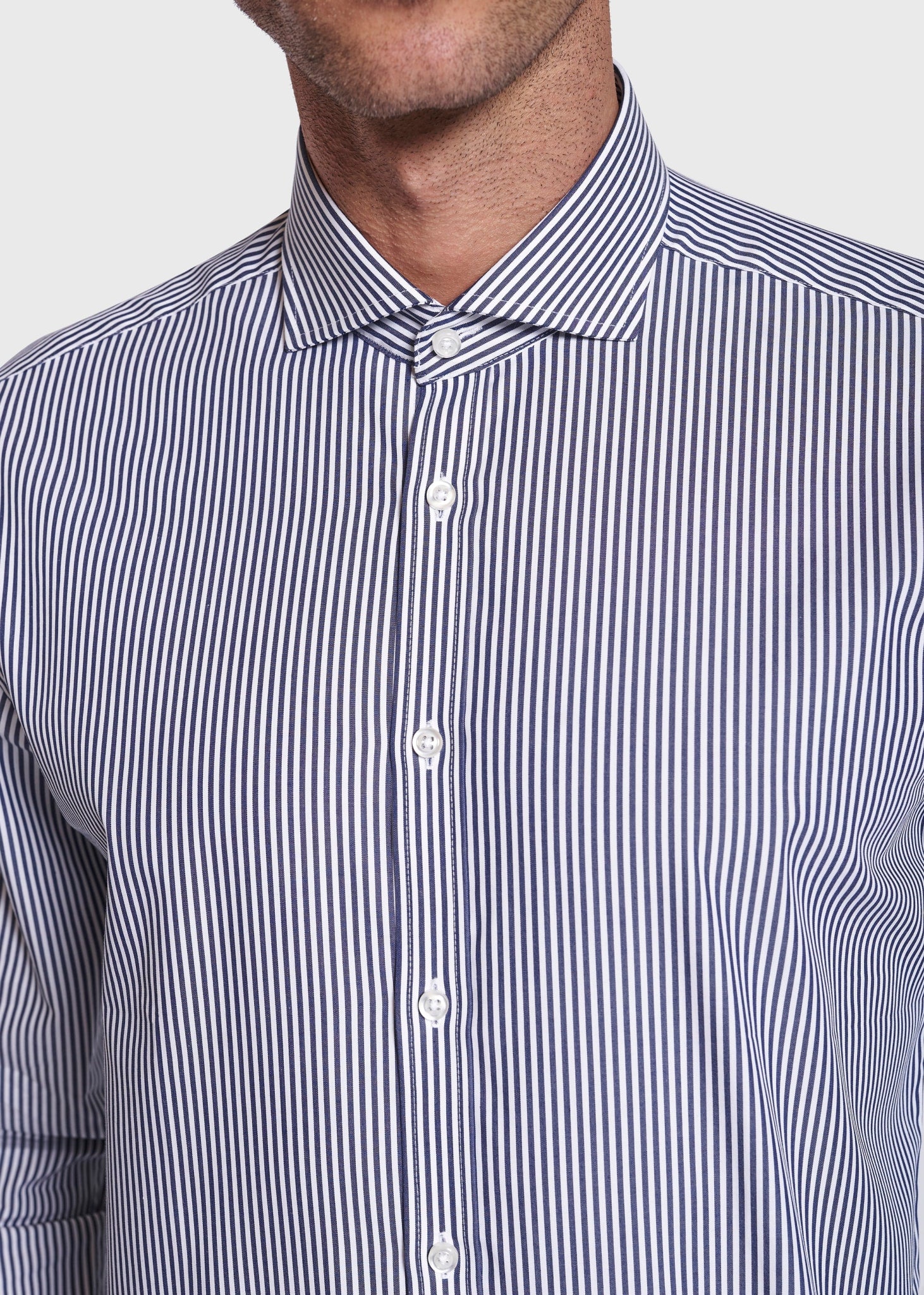 BS Matthew Slim Fit Skjorta Dark Blue - Dark Blue