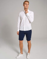 BS Ricciardo Casual Slim Fit Skjorte - White