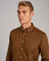 BS Carlos Casual Modern Fit Skjorta - Ochre