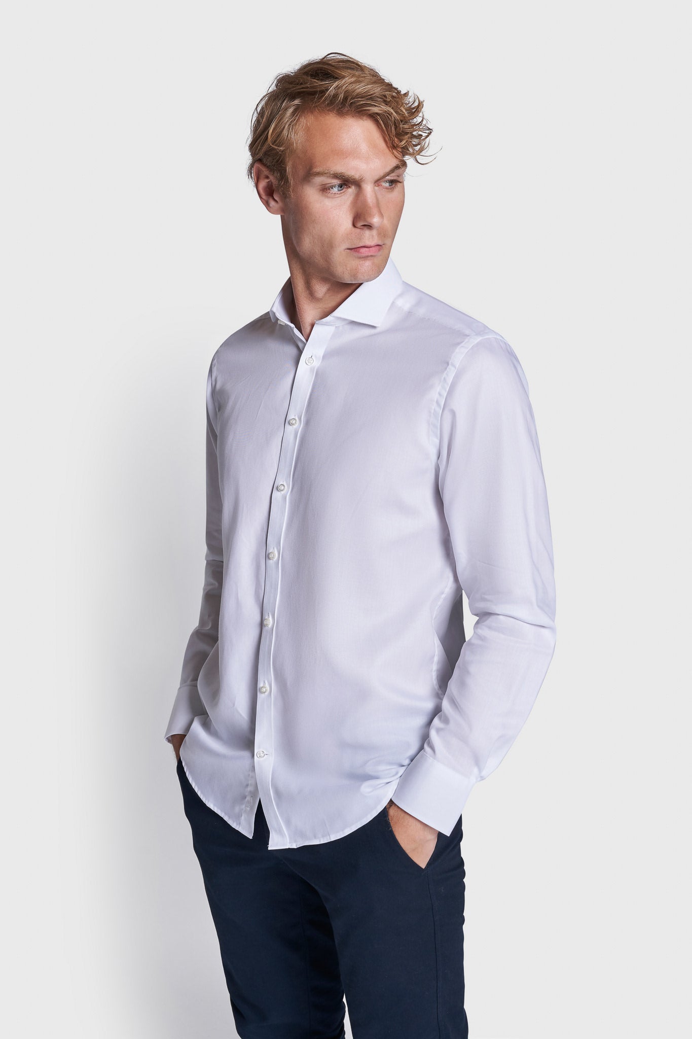 BS Bradley Modern Fit Skjorta - White