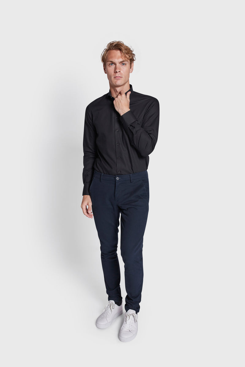 BS Aspen Slim Fit Skjorta - Black