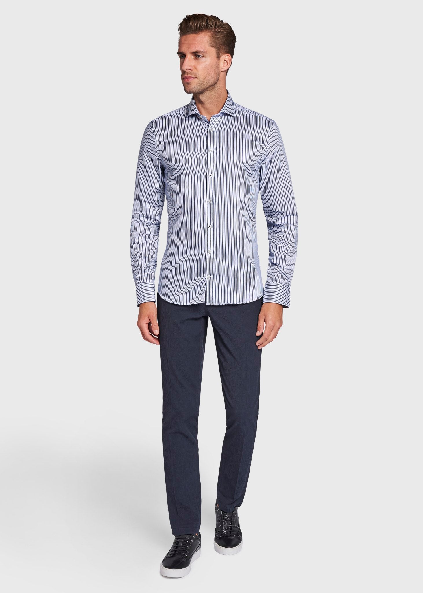 BS Andy Super Slim Fit Skjorta - Blue