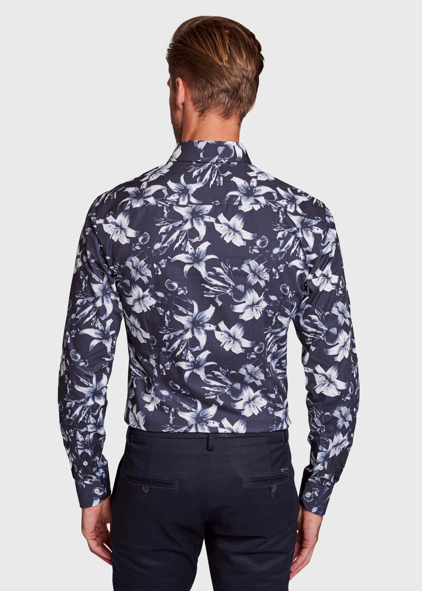 BS Joe Superslim Fit Skjorta - Marinblå