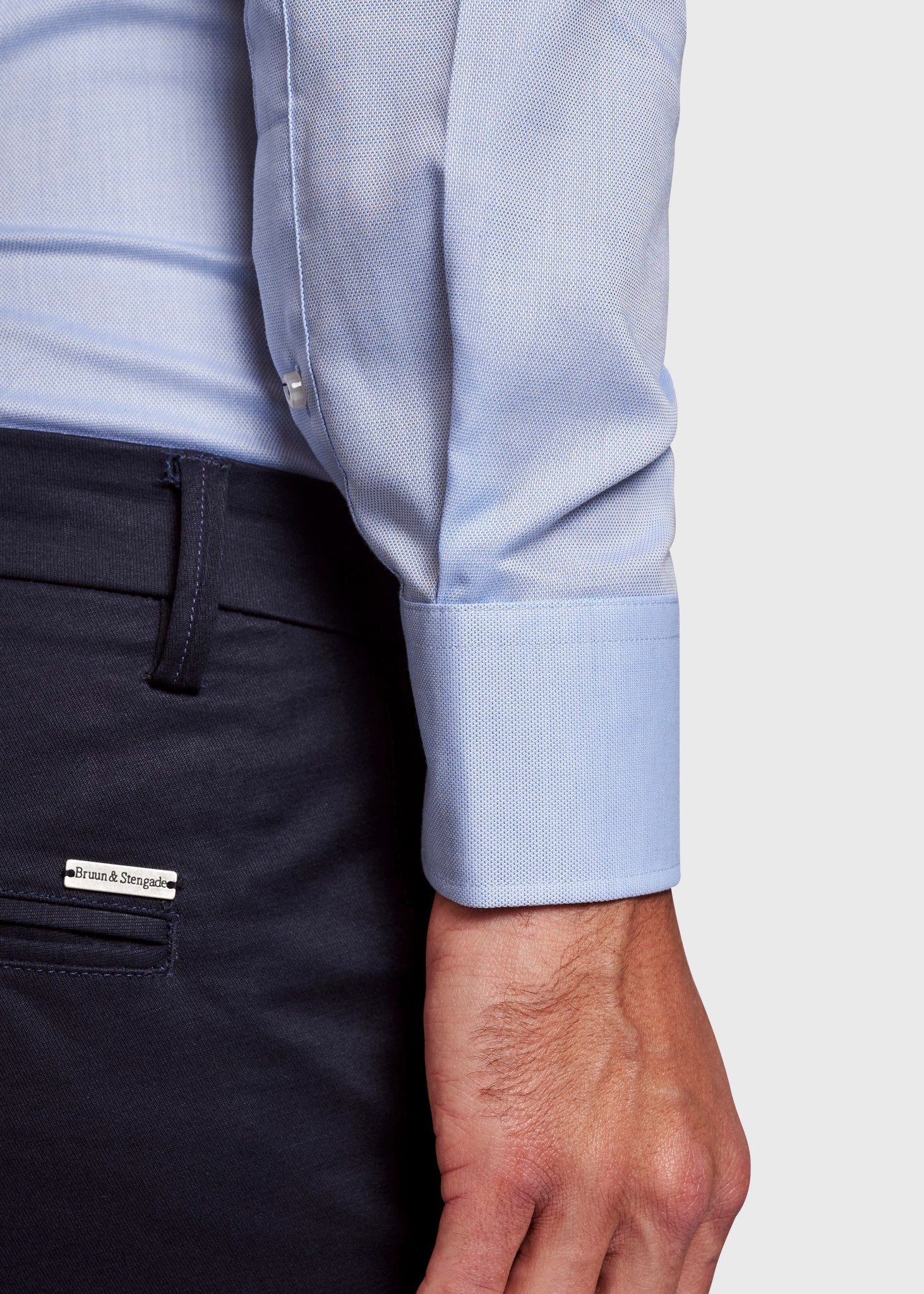 BS Mitchell Super Slim Fit Skjorta - Ljusblå