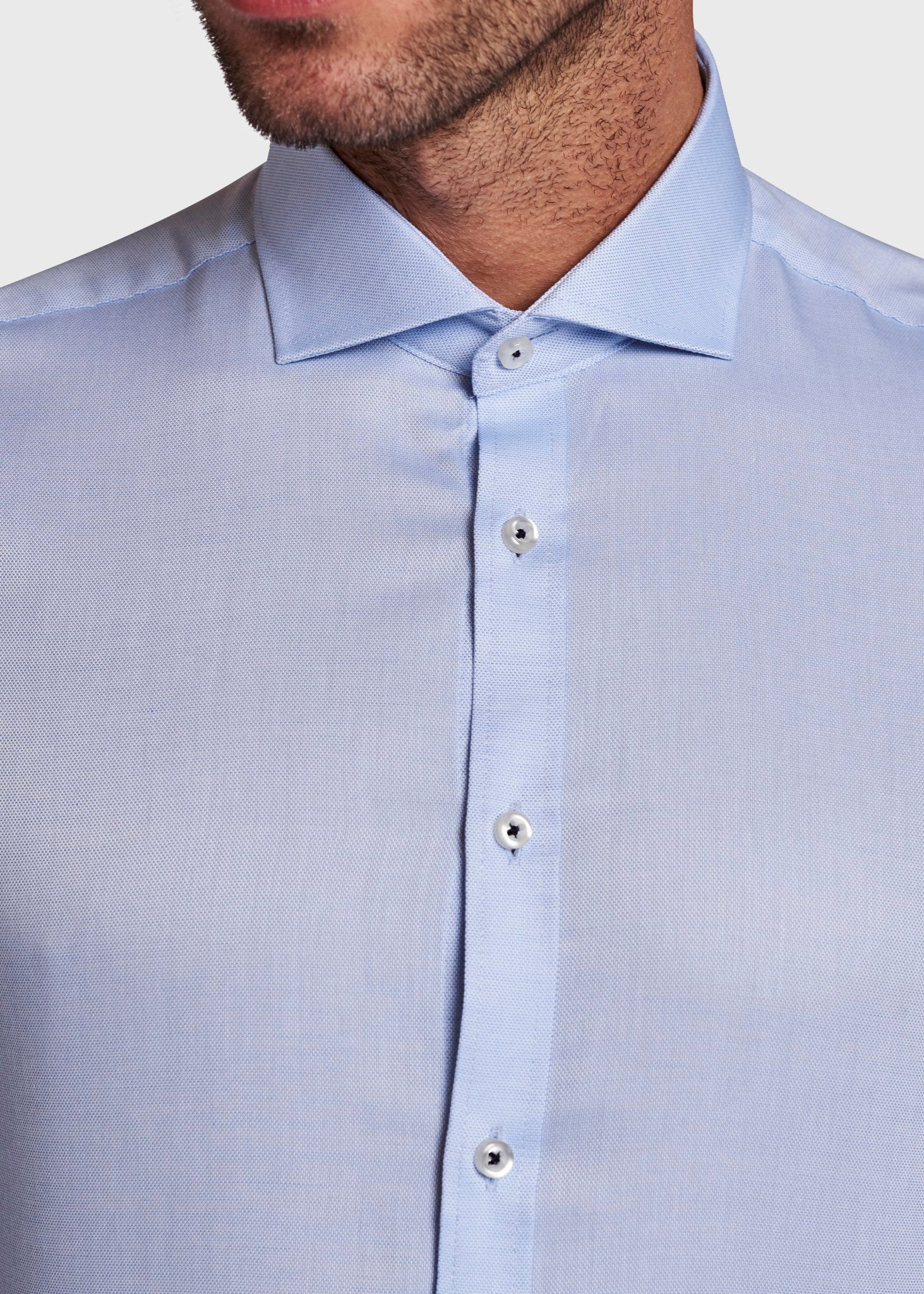 BS Mitchell Super Slim Fit Skjorta - Ljusblå