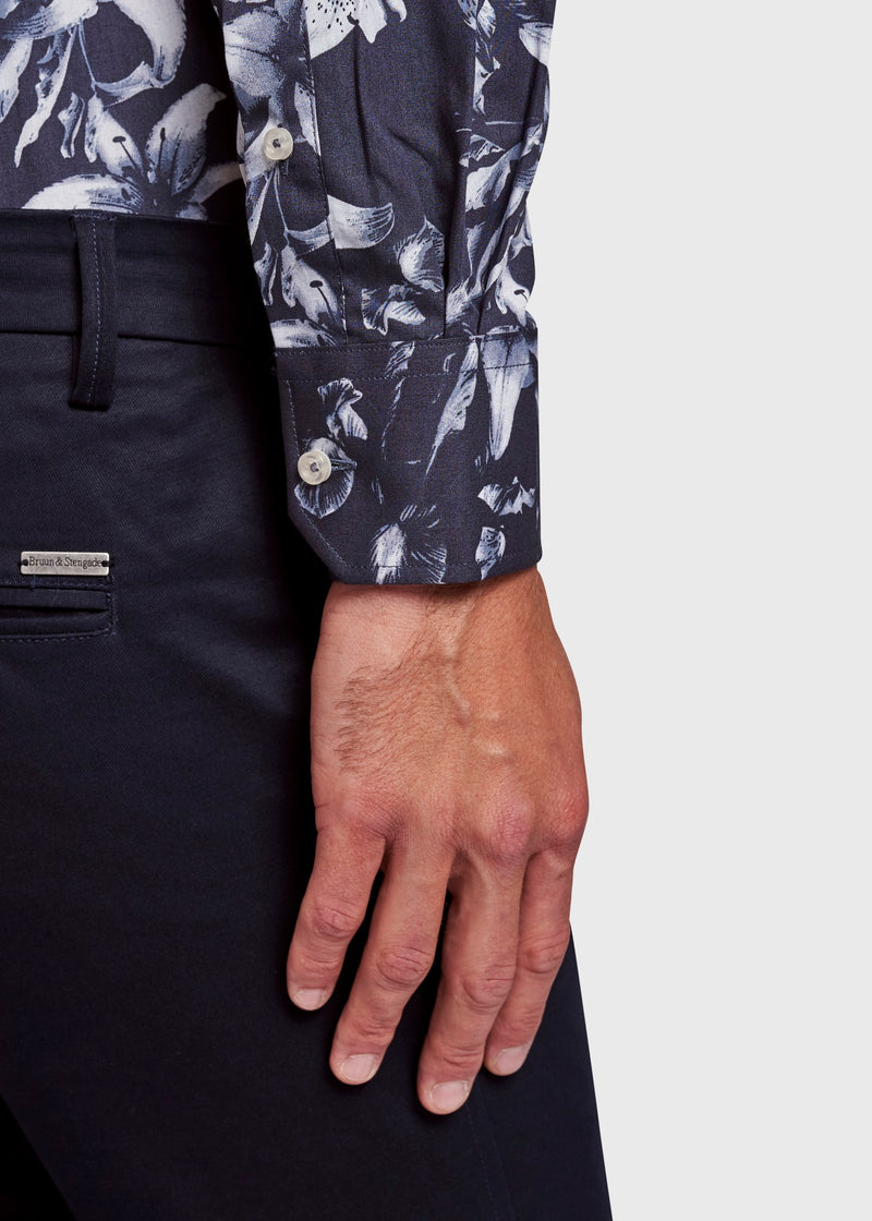 BS Giancarlo Slim Fit Skjorta - Navy