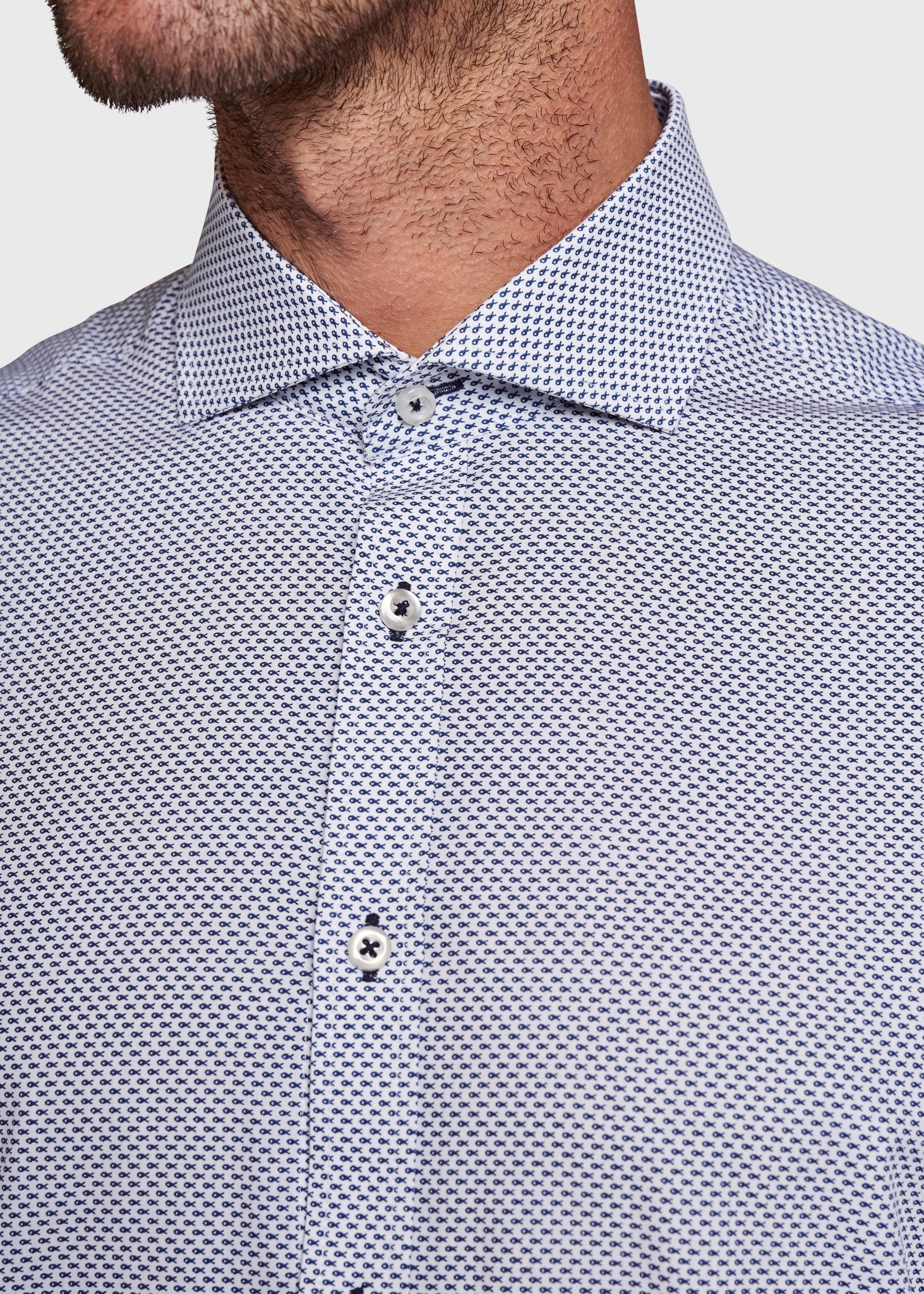 BS Skyler Slim Fit Skjorta - Marinblå